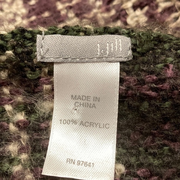 J. Jill Plaid Fringe Trim Scarf - Picture 9 of 10